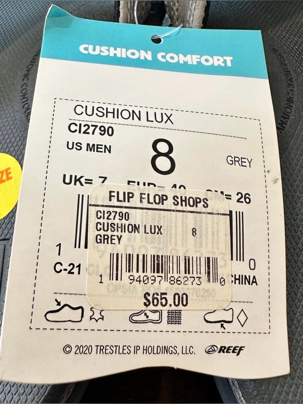 Reef Men’s Cushion Lux Leather Size 8